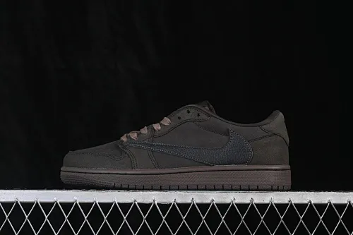 All categories Air Jordan Jordan series basketball shoes Air Jordan 1 Low ZG version Travis Scott x Air Jordan 1 Low OG AJ1 Joe 1 undercut low top full head layer DM7866-202